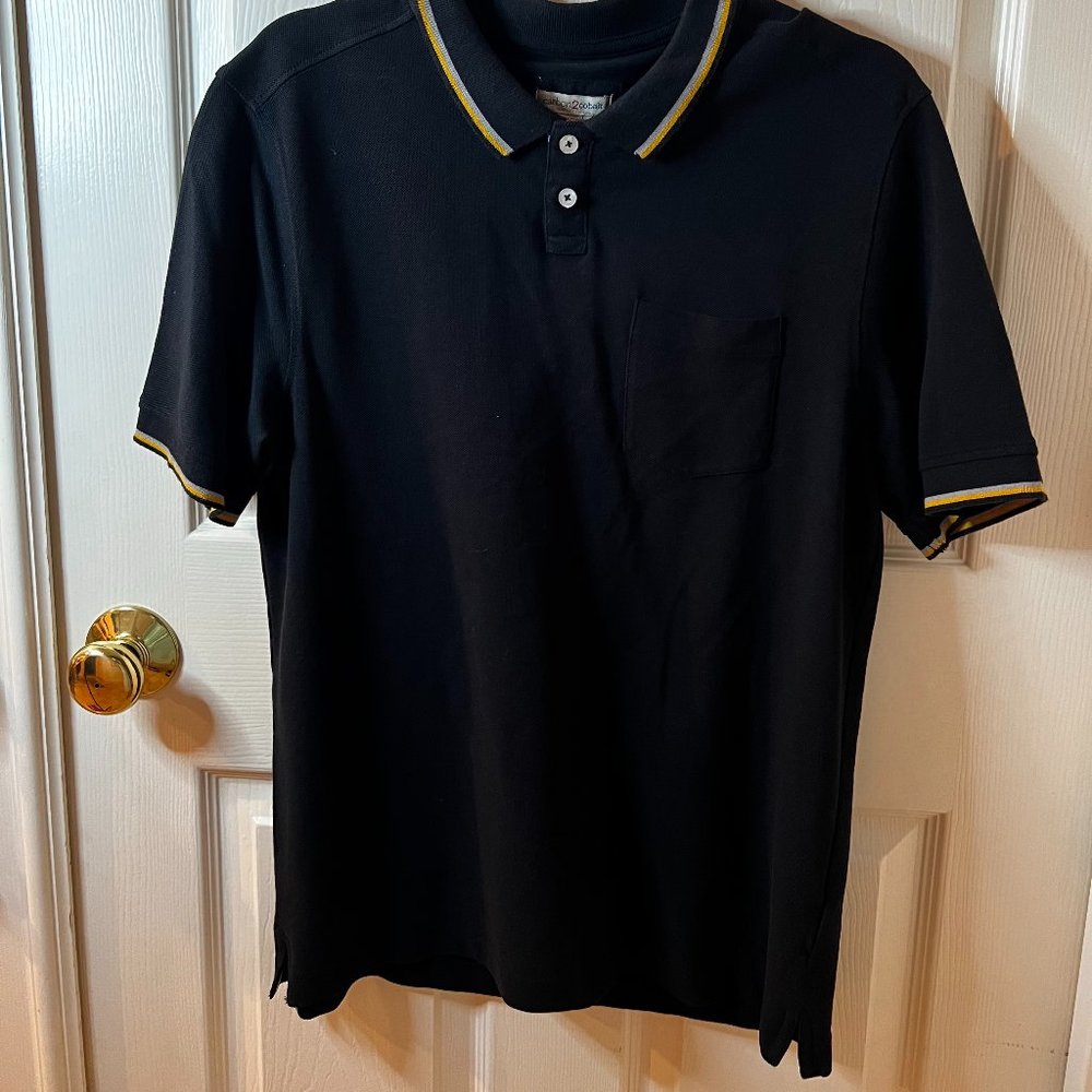 Men's black polo shirt from carbon2cobalt - Size medium